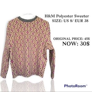 H&M Pattern Sweater Size 8